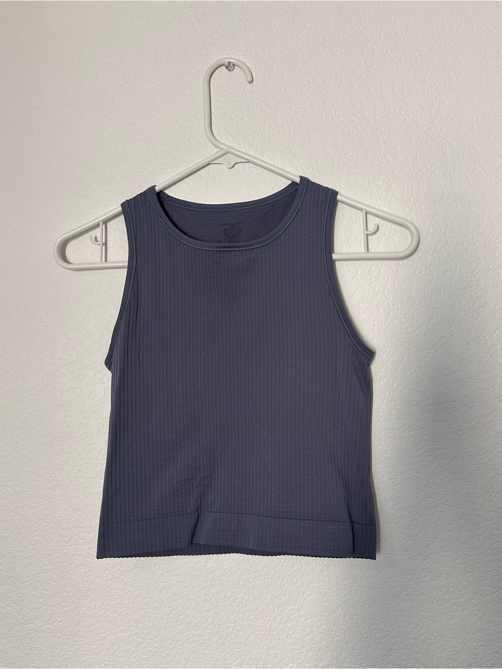Anthropologie Ribbed Tank Top Navy Blue